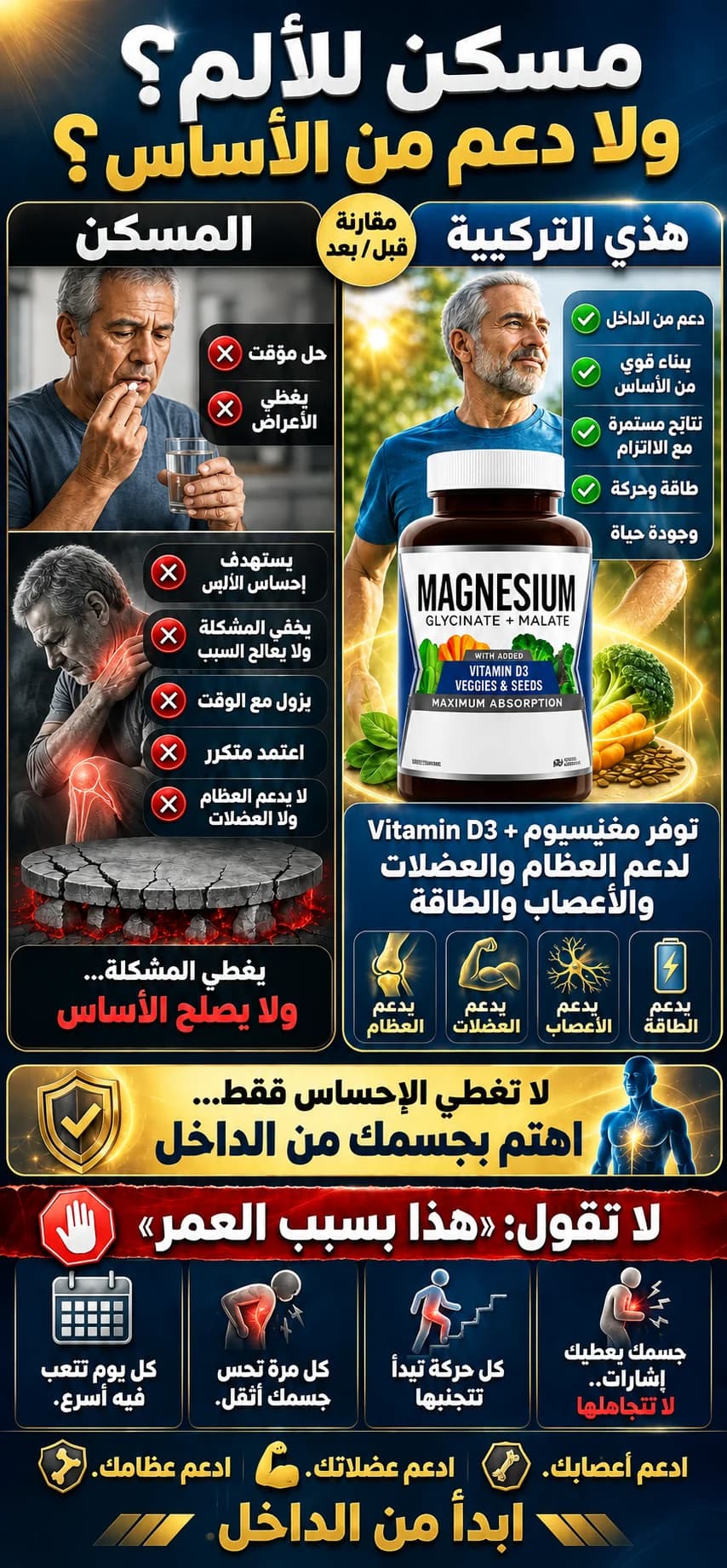 مغنيسيوم جليسينات + مالات مع فيتامين D3 — 4